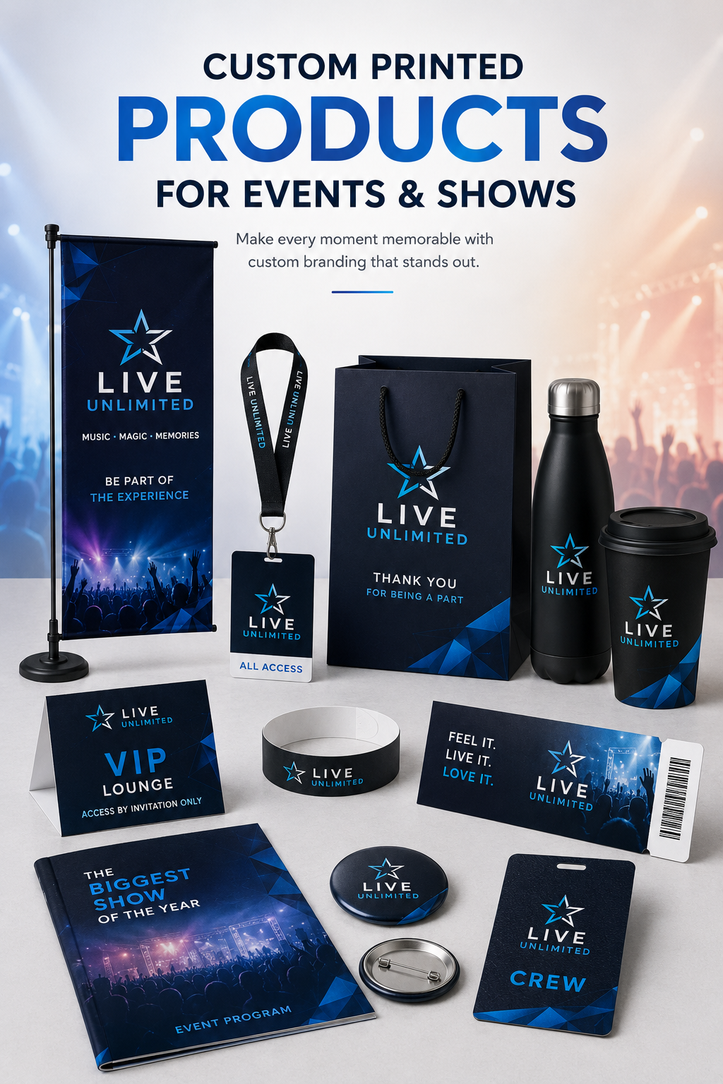 Events & Shows branding by Printpeek