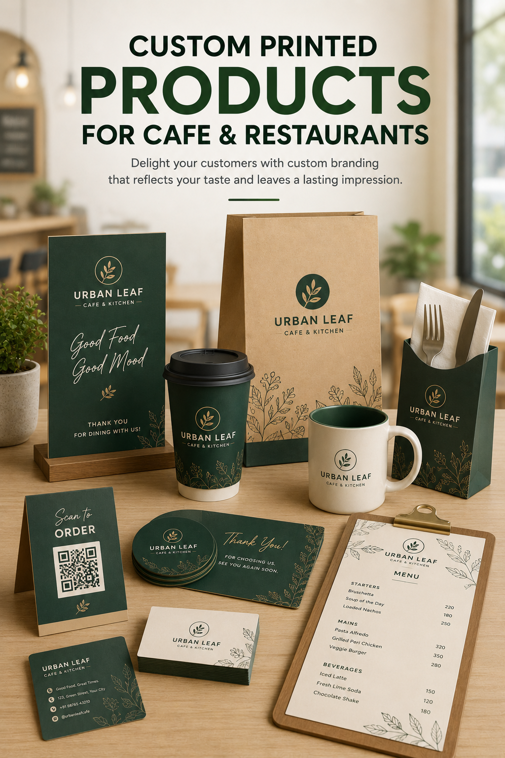 Cafés & Restaurants branding by Printpeek