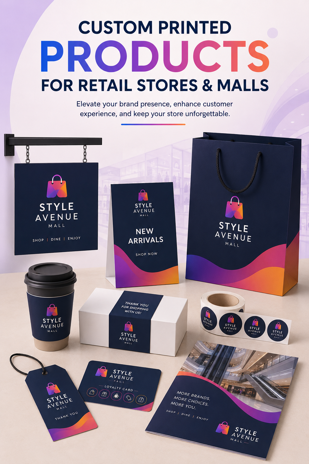 Retail Shops & Malls branding by Printpeek
